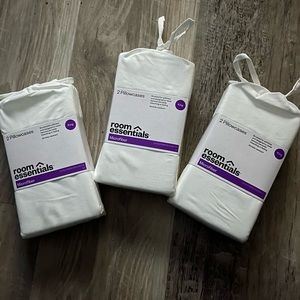 3 Microfiber Solid Pillowcase Sets of 2 - Room Essentials™